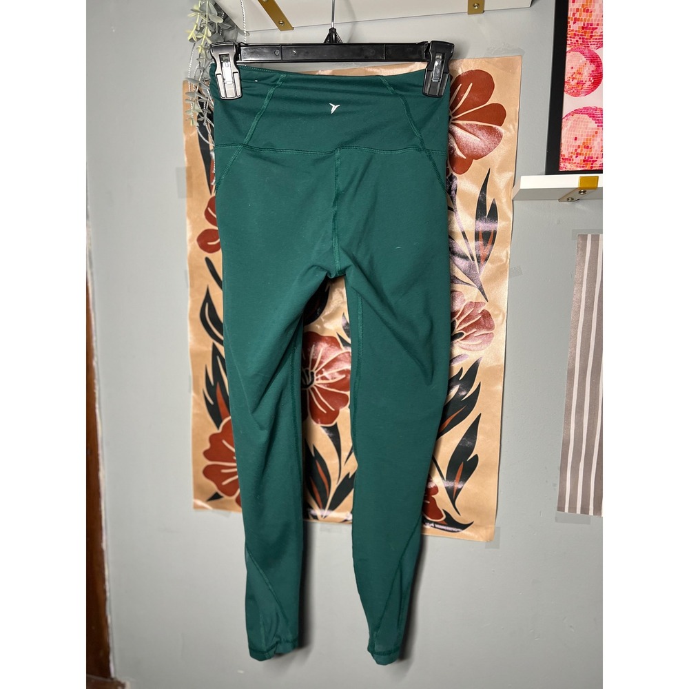 Old Navy Active Womens Forest Green High Waisted Compression Leggings XS - Picture 3 of 5